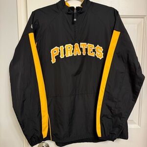 Majestic MLB Pittsburgh Pirates Water resistant Windbreaker Pullover Women’s  XL